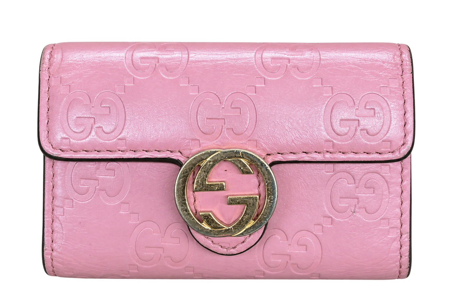 GUCCI Guccissima Leather Icon Signature 6 Key Holder