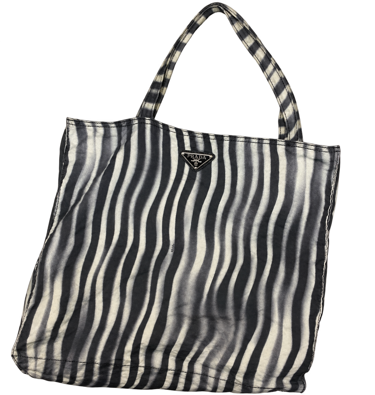 Vintage Large PRADA Zebra Tote Purse